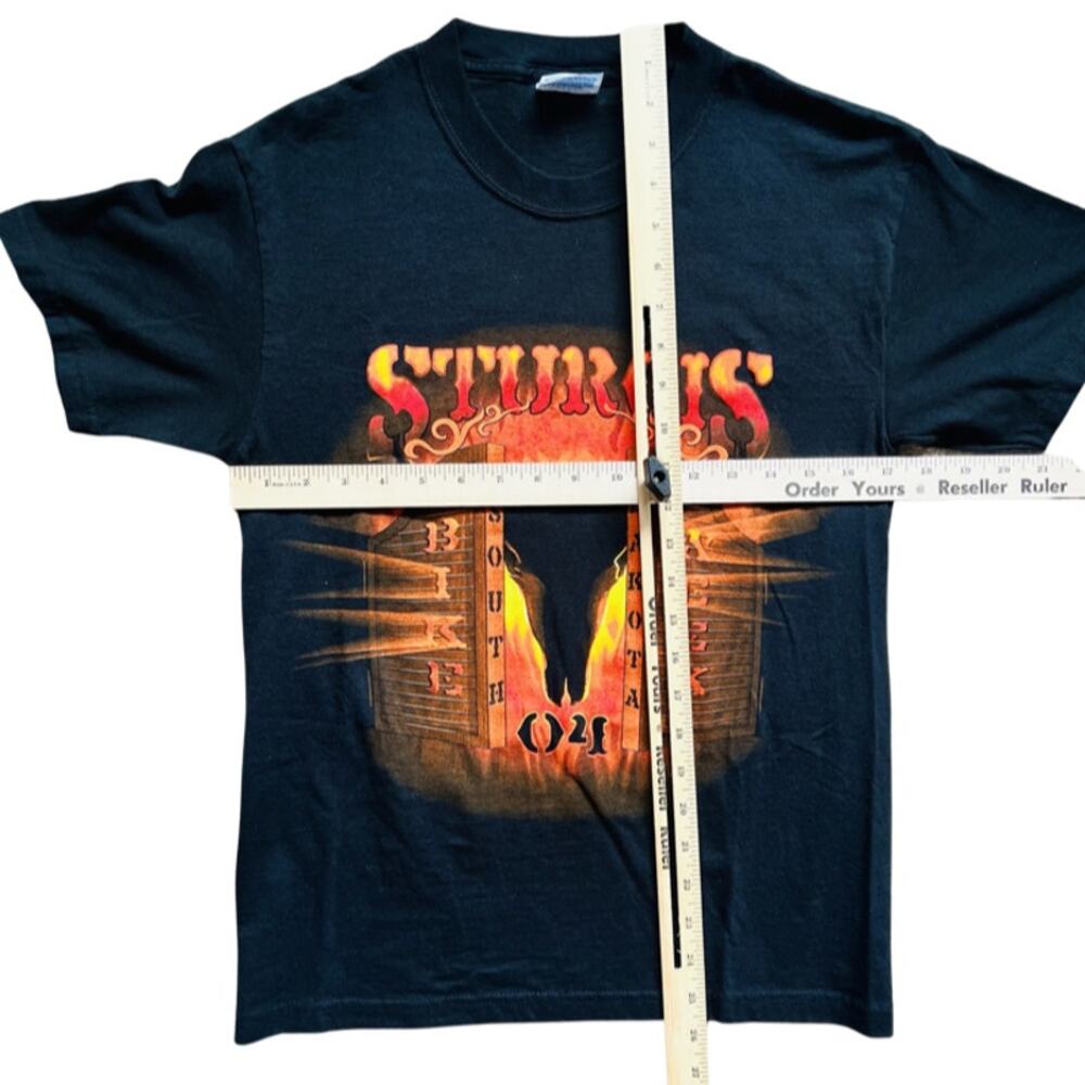 Sturgis South Dakota Bike Week 2004 Black Orange T-Shirt Cotton Men's size S - Picture 6 of 9